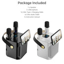 Drahtloser Bluetooth-Lautsprecher mit Doppelmikrofon, Karaoke, tragbarer Karaoke-Lautsprecher für Zuhause