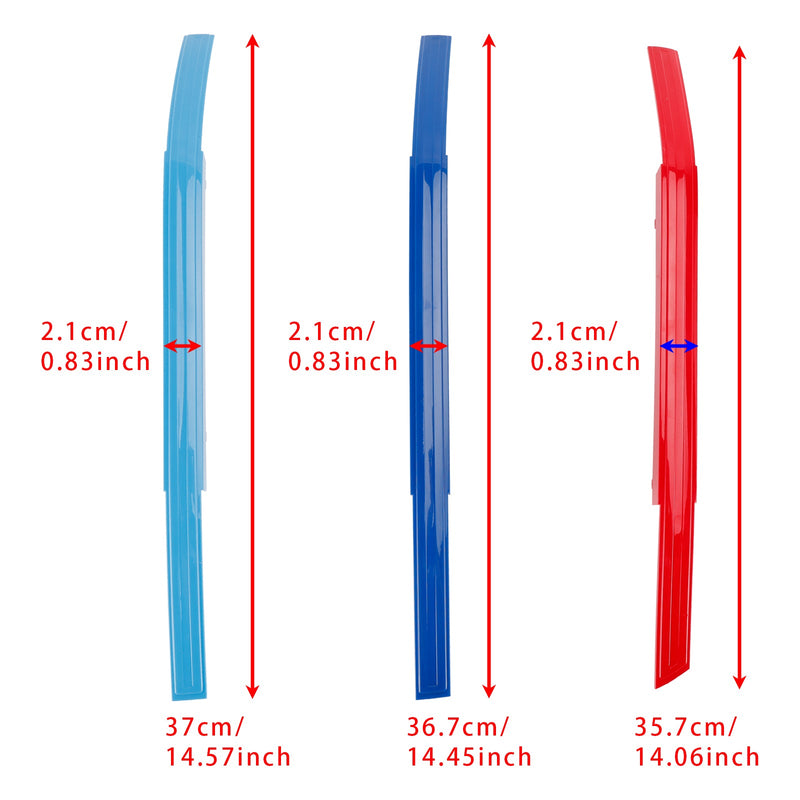 2023-2025 BMW 7 Series Tri-Color ABS Front Kidney Grille Insert Trims Clip