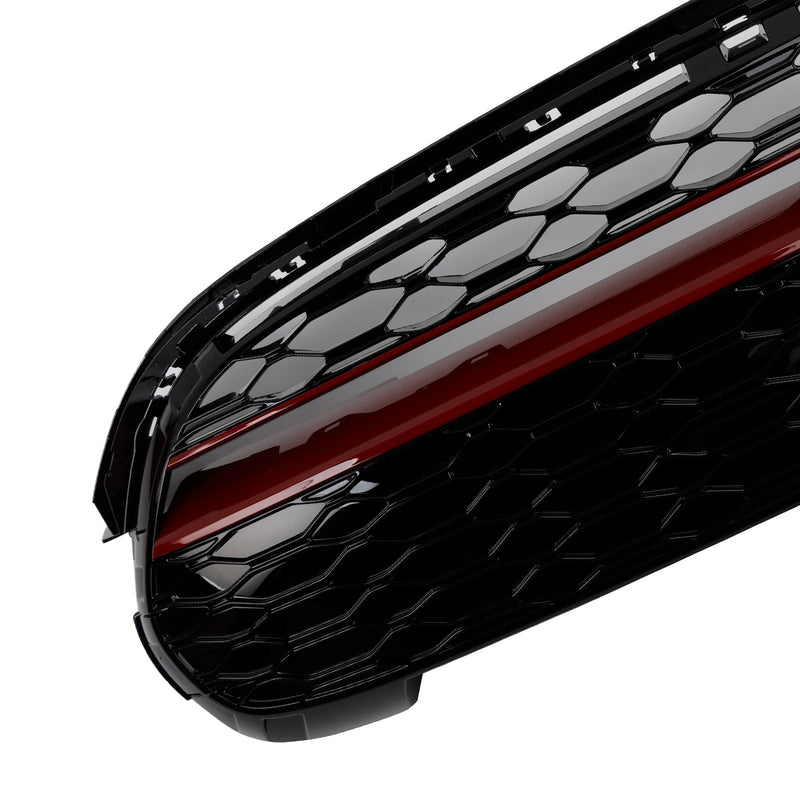 GP-tyylinen kiilto musta punainen verhoilu etugrilli Fit Mini Cooper F55 F56 F57 2014-2021