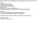 2015–2019 Mercedes-Benz GLC GLE GLS Radarsensor für toten Winkel A0009057405