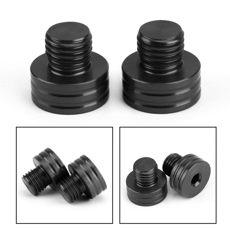 Tapas CNC espejo rosca negro para BMW F650GS F800GS/R S1000R R1200GS