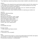 2016-2021 KIA NIRO front høyre dørhåndtak liten knappbryter 82661-G5000