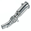 Tubo de escape descendente para BMW N20 328i 330i F30 L4 2.0L (2012-2014) fabricado en acero inoxidable.