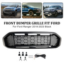 Černá mřížka předního nárazníku pro Ford Ranger T8 2019-2023 W/LED světlo
