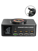 140W Schnellladegerät Intelligentes PD100W Notebook Multi-Port USB Ladegerät UK