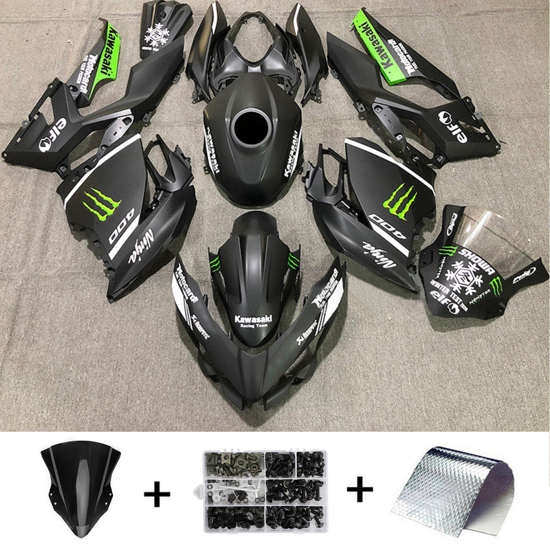 2018-2023 Kawasaki Ex400/Ninja400 kit de vendas de injeção corpo barriga de plástico