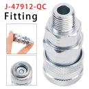 Fuel system coupler J-47912-QC for Detroit S60 Cummins MBE900 MBE4000