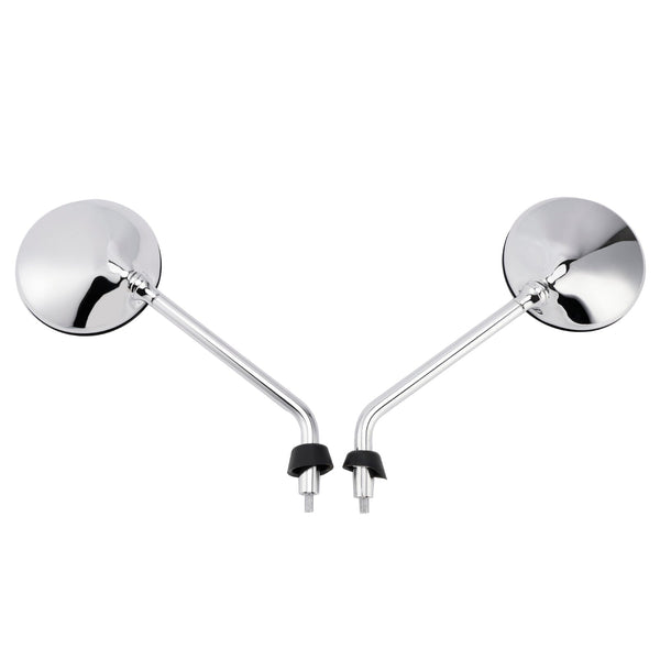 Chrome Rearview Mirror Set For Vespa LX 50 2T/4T & LX 125 & LX 150 2005-2013