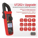 UT202+ bærbart autoranging-multimeter med True RMS Clamp Meter og LCD-skærm