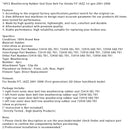 2001–2008 Honda FIT JAZZ 1. Generation 4 Stück Weatherstrip Gummidichtung Tür Gürtel