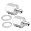 2x 1/8NPT Außengewinde auf M16-1,5 Innengewinde Öldrucksensor-Adaptergewindeanschluss