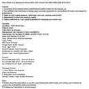 2007–2013 ACURA MDX alle Modelle Hinterradnabenlager 512342 H24080BTA 42200STXA02