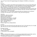 LS1 1/8 "NPT Turbo Oil Supply/Adaptador de conector de medidor 551608 para motores baseados em LS