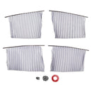 4x Universal Car Side Window Sun Shades Silver For Breast feeding Taking a nap