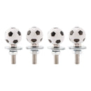 M6 Kunststoff Custom Head Fußball Nummernschild Rahmen Schrauben Bolzen Hardware X4