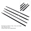 2009–2013 Suzuki Grand Vitara 4 Stück Tür Glas Gürtel äußere Form Dichtungsstreifen
