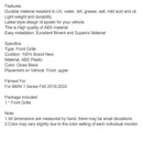 2019-2024 BMW 1-sarjan F40 kiiltävä musta munuaissäleikkö timanttisuunnittelulla