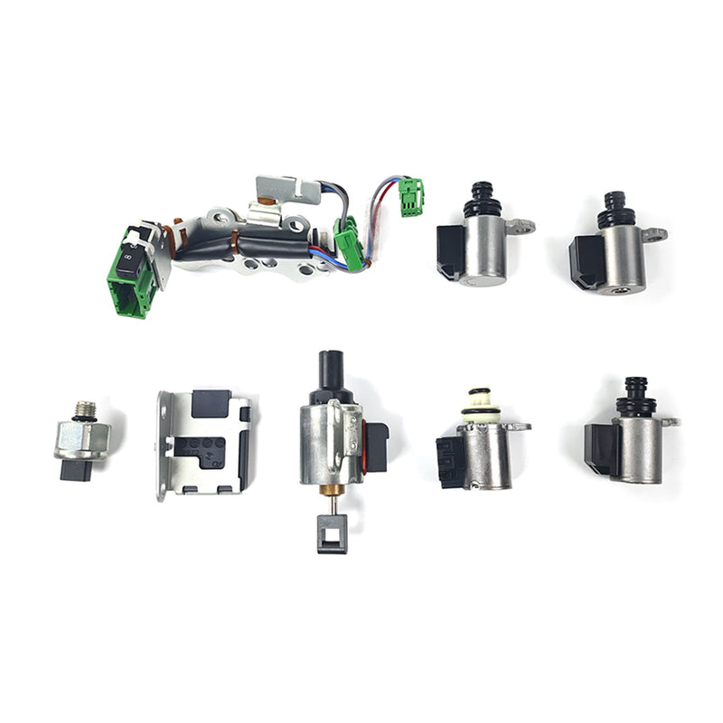 2007–2012 Sentra – L4 2,0 l, 2,5 l – CVT FWD (RE0F10A) Getriebe-Magnetventil-Kit JF011 Ein Sensor