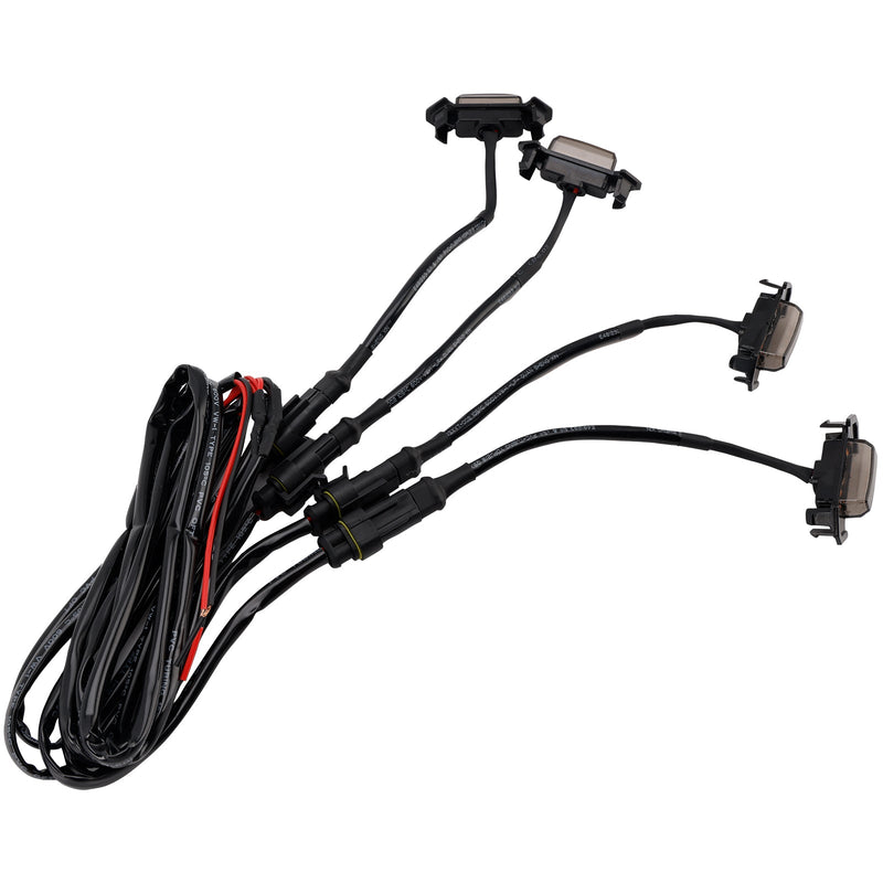 2016-2023 Toyota Tacoma Smoked Lens Amber Light Front Grille LED Light Kit