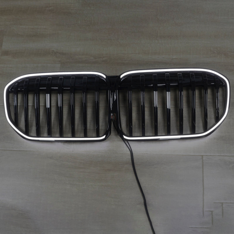 2019-2022 BMW 7 Série G11 G12 Individual grade de grade frontal de alto brilho de alto brilho ajuste