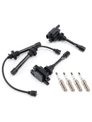 2001-2005 För Chrysler Sebring 2.4L L4 2x tändspole + 2x tändkabel + 4x tändstift UF295 AA-3554-02