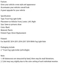 2014-2018 Audi RS7 Pair etupuskurin sumuvalolamppujen rungon säleikön suojat