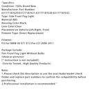 2008–2011 BMW X6 E71 E72 Paar Nebelscheinwerfer vorne ohne Leuchtmittel 63177187631