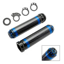 7/8 ""/22Mm Motorrad Lenker Handgriffe Carbon Universal Grün Für Motorrad Silber