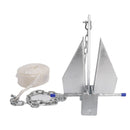 Kit Verzinkter Bootsanker 13Lbs Gleitanker &amp; Kette &amp; Seil Silber Für Boot 13lbs