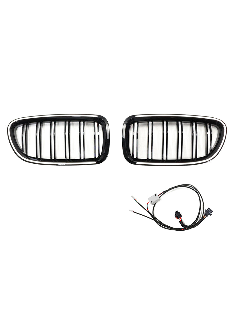 11.2009-02.2017 BMW 5 -sarja F11 Touring Munuaisten ritiläpuskuri Grille Black kiiltävä 51137203203 51137203204