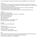 2004-2007 BMW E60 5-Serie Paar Frontstoßstange Nebelscheinwerfer Lampe Birne Gehäuse