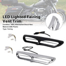 Podświetlany diodami LED panel wentylacyjny owiewki dla Electra Street Glide FLHTCU 2014-2022