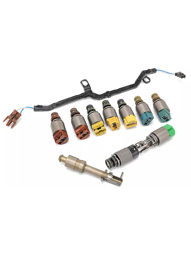 2008-2010 BMW 528i 3.0 L6 E60 6HP28 Kit de válvula solenoide de reparación del cuerpo de la válvula de transmisión 1068298047