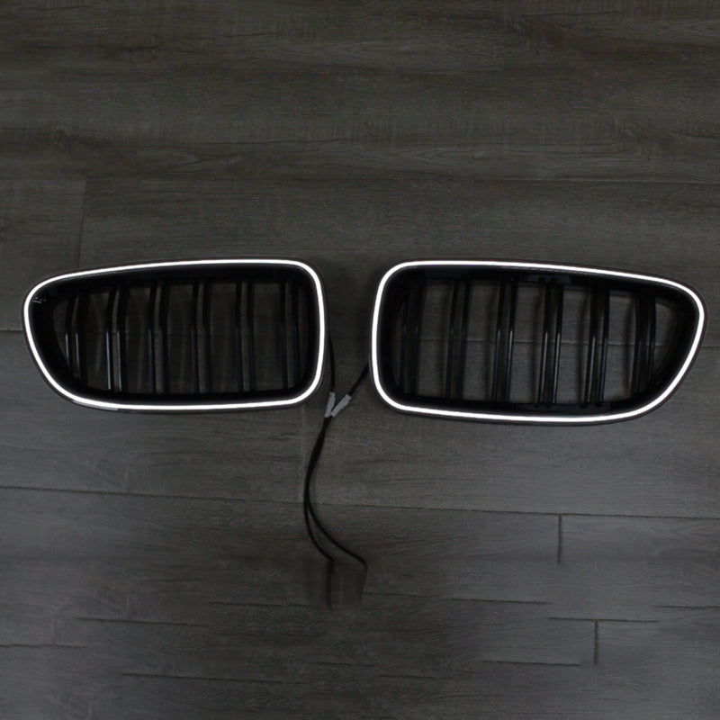 11.2009-02.2017 BMW 5 -sarja F11 Touring Munuaisten ritiläpuskuri Grille Black kiiltävä 51137203649 51137203203