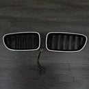 01.2009-10.2016 BMW 5 Série F10 Limousine ledviny Shock Bar Grill, černý lesklý, 51137203649, 51137203203