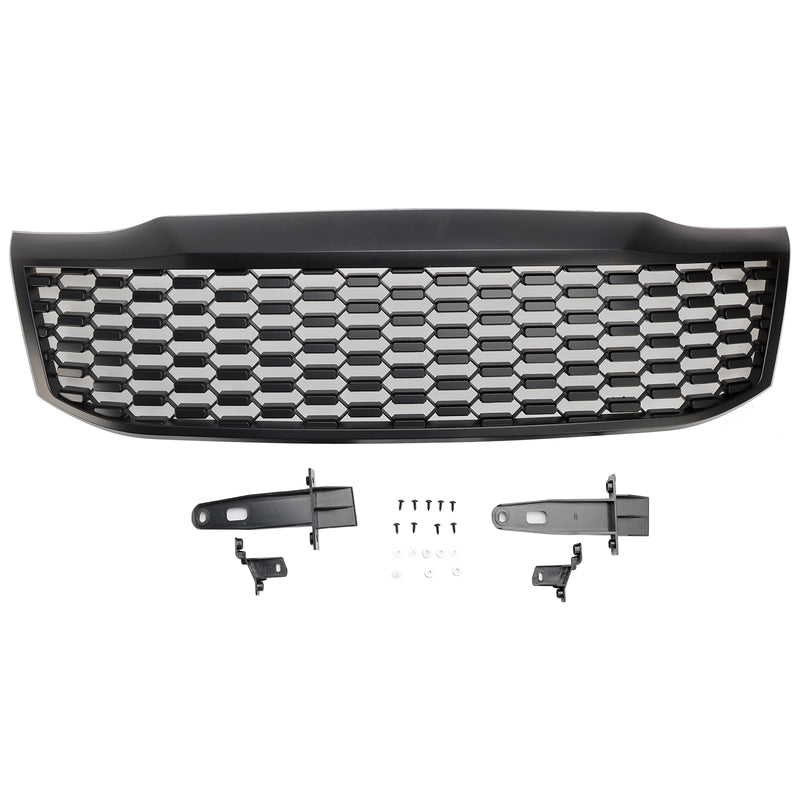 2012-2014 Toyota Hilux Vigo MK7 Mattsvart främre stötfångargrill