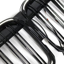 2019–2022 BMW 7 -sarja G11 G12 Double-Melle etusälejä musta kiiltävä