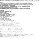 Dritte LED-Bremsleuchte hinten, rot, Teilenummer 15170955, für Chevrolet Suburban 00-06