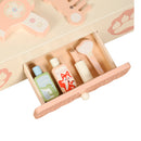 Kinder Schminktisch mit Spiegel – Prinzessin Schminkset für Mädchen ab 3 Jahren mit 8 Zubehörteilen und Schublade