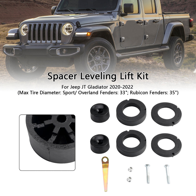 2020–2022 Jeep Gladiator Front 1,5 "" Spacer Roveling Lift Kit 1155300