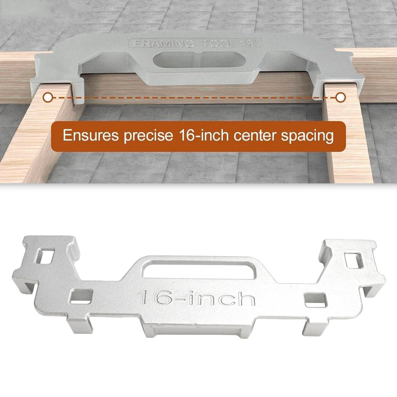 Stud Tool Kehystys Tarkkuus Asettelu tuuma 16/16/24 Wall On-Center Tools Master