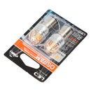 2× Til OSRAM 9456Y bil ekstra lamper LED PY21W 12V 2,5W BAU15s