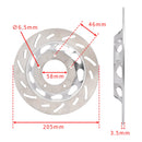 Vorne Solide Bremsscheibe Rotor 205mm Für Honda CG 125 CG125