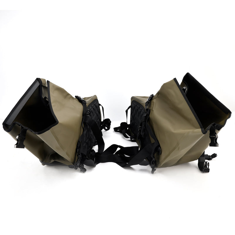 Seitenhecktasche Satteltasche Farblich passendes Gepäck 86L Grün Für Roller Motorrad