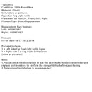 2012–2014 Audi A6 C7 1 par de luzes de nevoeiro da haste da haste da haste dianteira Abertura da capa