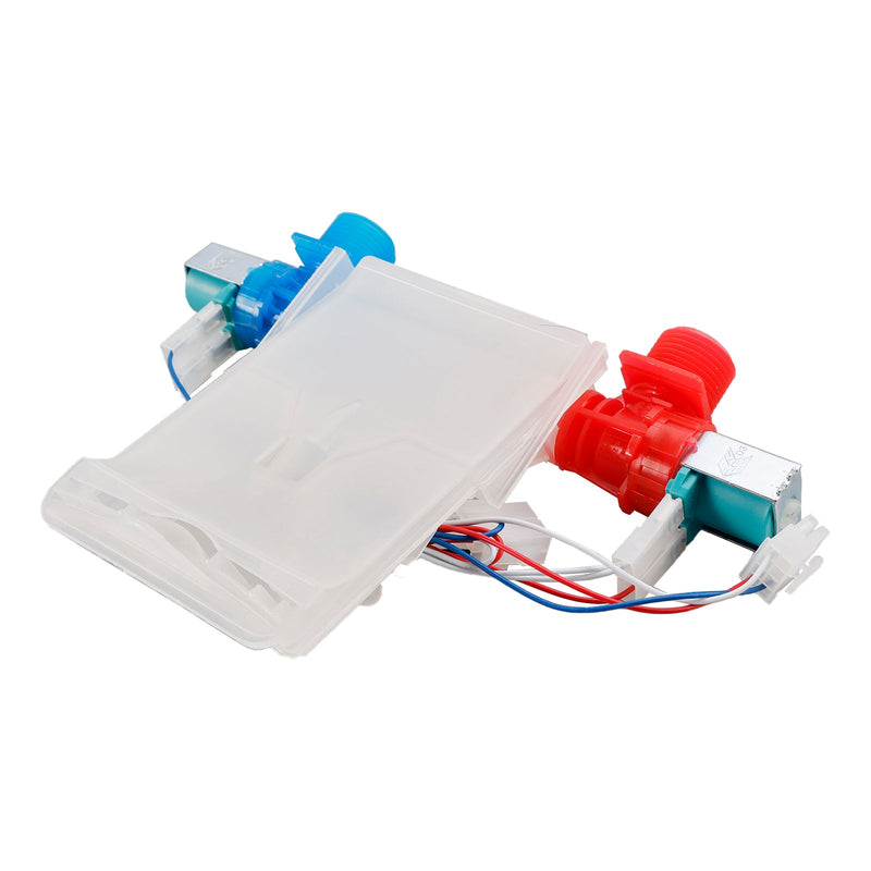 Veden tuloventtiili pesukoneeseen, kylmä ja kuuma, osa W11210463, W11101906, W10869803