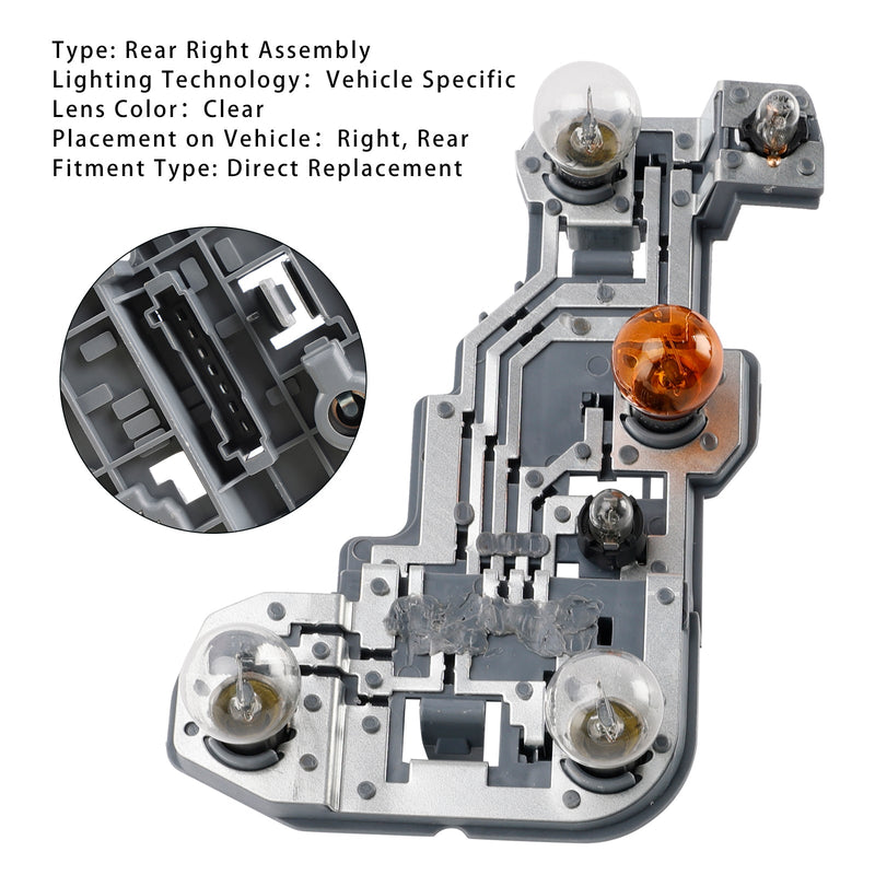2007–2010 Mercedes-Benz S204 C Kombi, lampversion för bakljus till höger, A2048201800