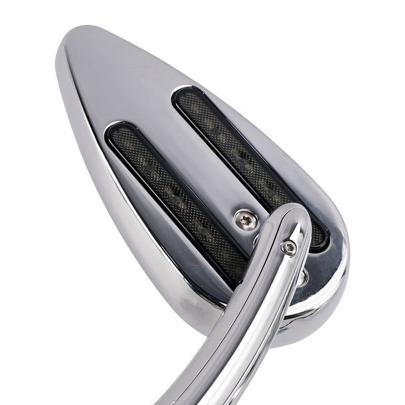 1990-2021 Electra Street Road Glide Chrom Custom LED Blinkerspiegel