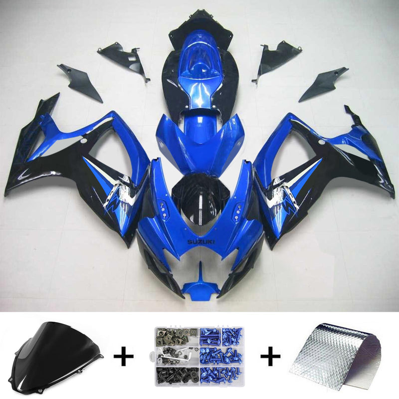 2006-2007 K6 Suzuki GSXR 600/750 Kit de carenagem de injeção de corpo de plástico