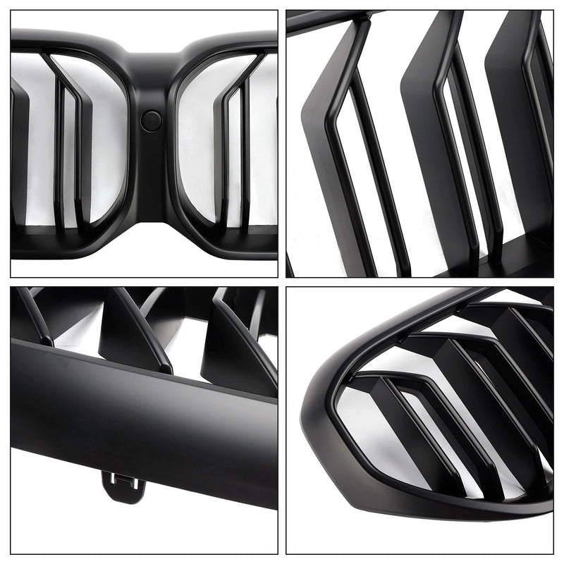 2021–2024 BMW G30 G31 LCI Mattschwarzer Nierengrill mit Doppellamellen